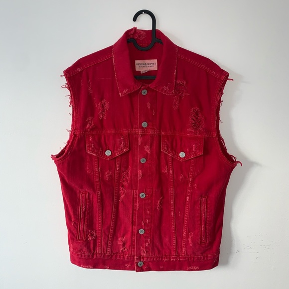 Denim & Supply Ralph Lauren Other - Ralph Lauren Denim & Supply distressed red vest